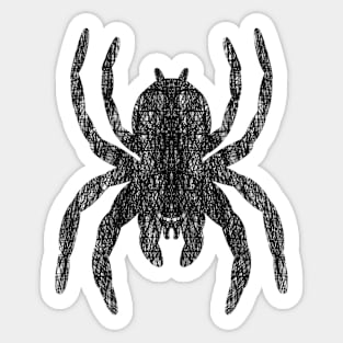 Cross Hatching Tarantula V20 Sticker